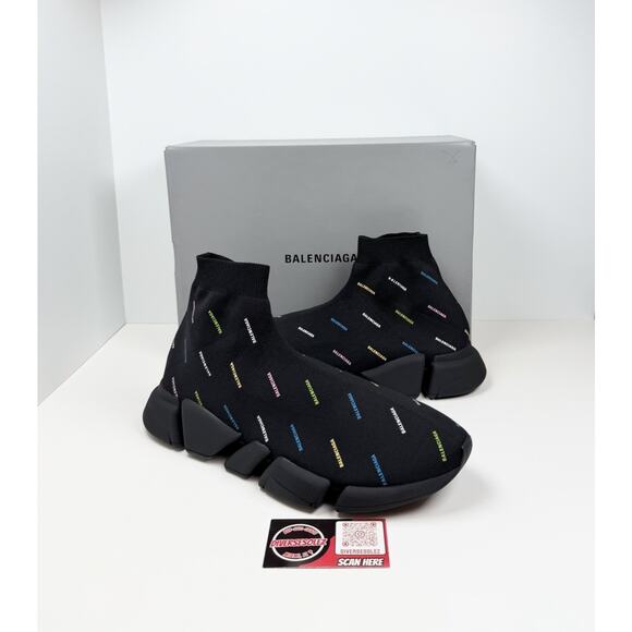 Size 47EU/14US - Balenciaga Speed Trainer Multicolor All Over 🎨 NEW/RETAIL $1K!